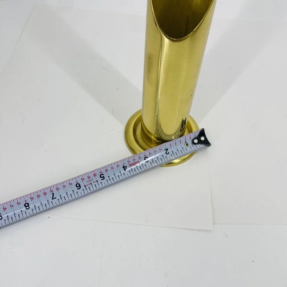 Vintage MCM Gatco Modernist Solid Brass 11